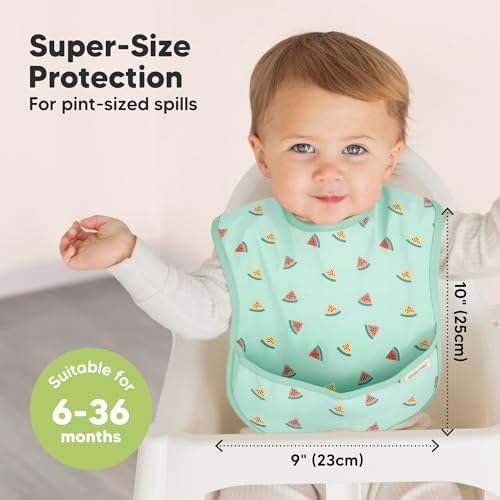KeaBabies 3-Pack Waterproof Baby Bibs - Image 3