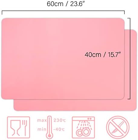 Gartful 23.6 x15.7 inch Resin Silicone Mats, X-Large Silicone Sheets - Image 2