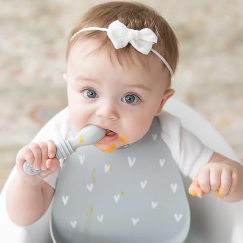 Bumkins Bibs, Silicone Pocket for Babies, Baby Bib for Girl or Boy, for 6-24 - Image 2