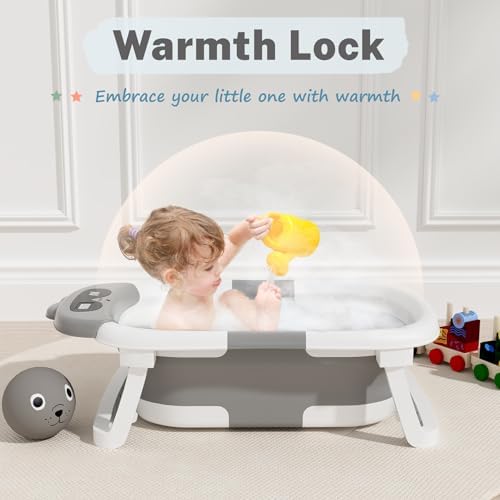 AVIDOR Baby Bathtub, Collapsible Baby Bathtub - Image 6