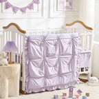 Princess Crib Bedding Set for Girls, 3 Piece Pintuck Baby Crib Bedding Set - Image 3