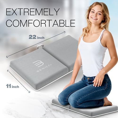 Benicci Bath Kneeler and Elbow Rest Pad Set, Kneeling Mat - Image 2