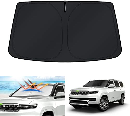 KUST Windshield Sun Shade for 2022-2025 2026 Jeep Wagoneer Accessories by KUST