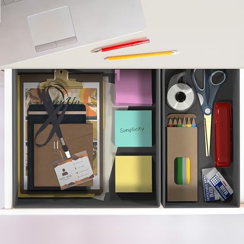 Simple Houseware Underwear Drawer Organizer, Dark Gray - Image 6