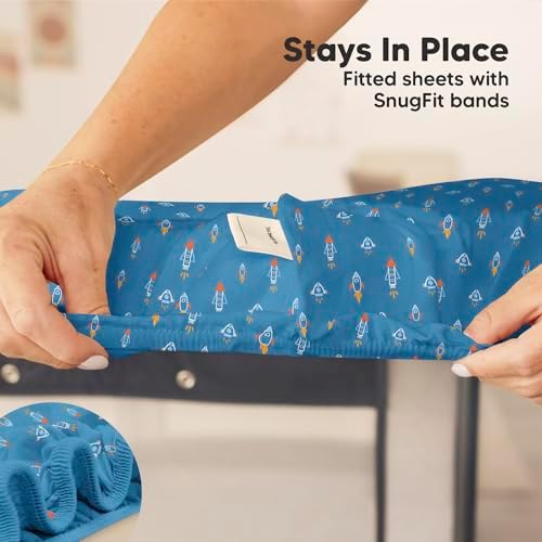 2pk Mini Crib Sheets Fitted 38x26 Pack N Play Mattress Sheet - Image 6