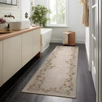 Washable Kitchen Rugs Non Slip: 2x6 Hallway Runner Rug Floral Carpet Runner - Image 3