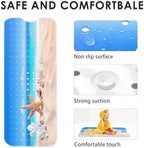 Bathtub Shower Mat 40X16 Inch, for Toddler, Beach Golden - Image 3