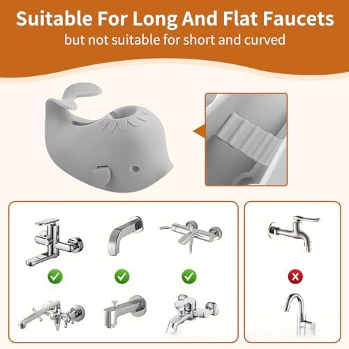Skyroku Toddler Faucet Extender & Blue Bathtub Spout Cover, Sink Extender - Image 4