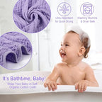 Synrroe 2 Pack Hooded Muslin Cotton Baby Towels - Image 6