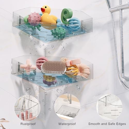 Natheeph Bath Toy Organizer 2-Pack Large Capacity Bath Toy Storage Holder - Image 2