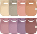 KeaBabies 8-Pack Bibs for Baby Girls, Boys Pullover Baby Bibs 6-36M by KeaBabies