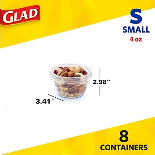 Glad GladWare Mini Round Food Storage Containers, 4 Oz - Image 2