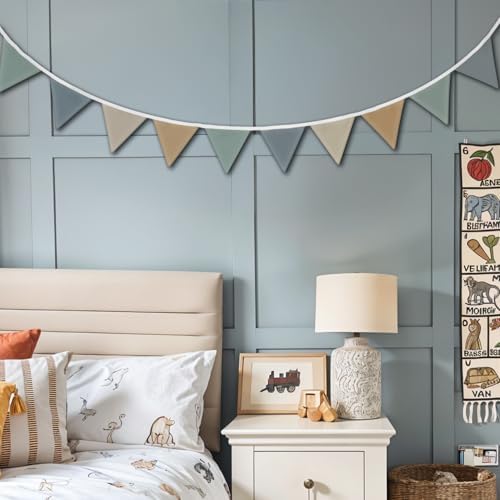 Boho Boys Room Playroom Pennant Banner, Nursery Garland Triangle Bunting Flag - Image 3