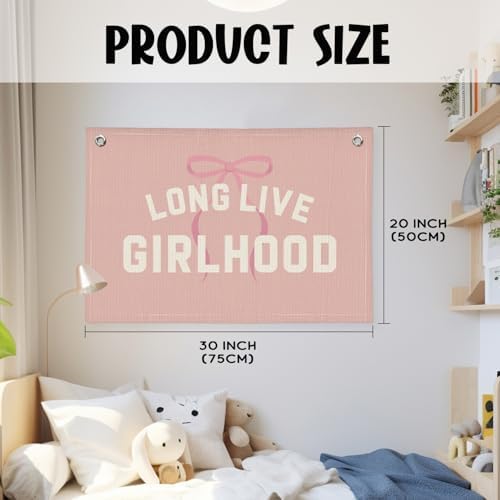 Long Live Girlhood Banner, Girl Nursery Decor, Toddler Girl Room Decor - Image 2