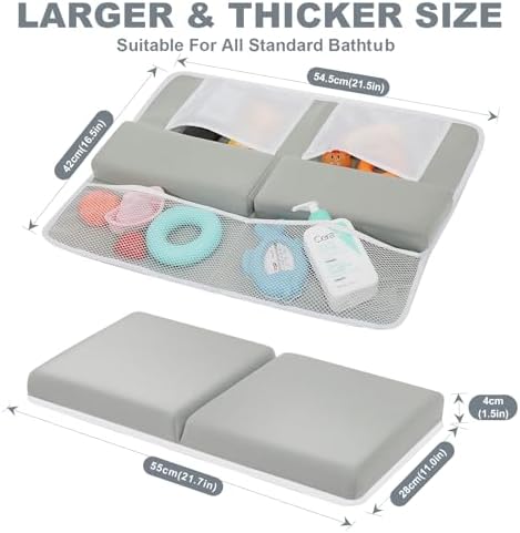 TOUA Comfortable Soft Baby Support Bathtub Kneeler Mat Knee Saver Cushion and - Image 2