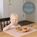 Yeah Baby Goods Silicone Toddler Placemat, Pale Terracotta - Image 2