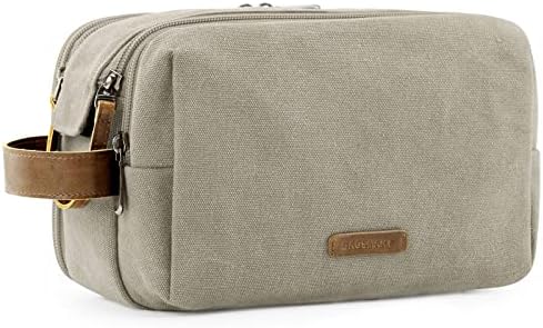 BAGSMART Toiletry Bag for Men, Canvas Travel Toiletry Organizer Dopp Kit by BAGSMART