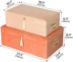 HofferRuffer Velvet Storage Trunks - Image 6