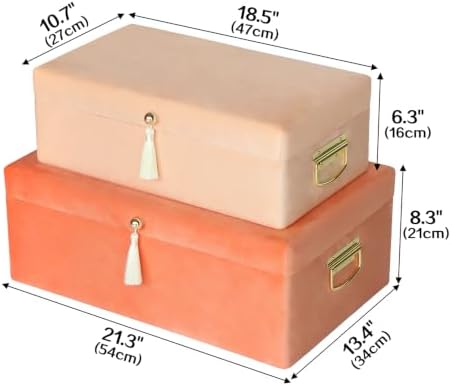 HofferRuffer Velvet Storage Trunks - Image 6