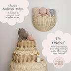 BEBE BASK Scalloped Wicker Wall Basket - Image 3