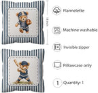 kdqua Bear Nursery Pillow Cover 18x18 Double-Sided, Sports Decorations Throw - Image 5