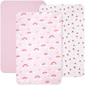 david's kids 3 Pack Mini Crib Sheets, Soft Breathable Premium Pack N Play Sheets by davidskids
