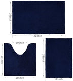 Bathroom Rugs Sets 3 Piece Non Slip, Bath Rugs - Image 3