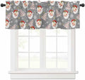 Grey Christmas Valance Curtains by VandarllinHomeKitchenDecor