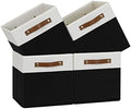 Temary 11 inch Cube Storage Bin 4 Pack Fabric Storage Cubes by TEMARY