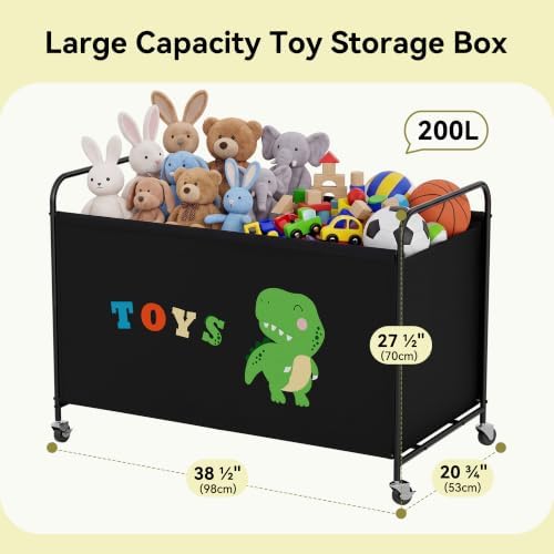 GRANNY SAYS 200L Large Toy Box for Boys, Toy Chest Storage - Image 3
