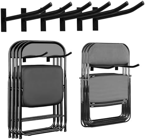 Garage Storage Mechanism Wall Mounted, Folding chair storage rack, Garden Tool by MEIPEIQIZHI