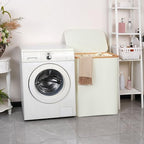efluky Laundry Hamper with Lid, 160L Tall Laundry Basket with Bamboo Handles - Image 5