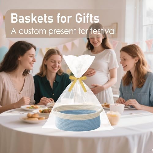 JMvicyroam Small Woven Basket, Empty Gift Basket - Image 4