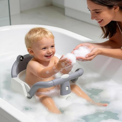 Baby Bath Seat for Babies 6 Months & Up, Non-Slip Toddler Bath Seat - Image 2