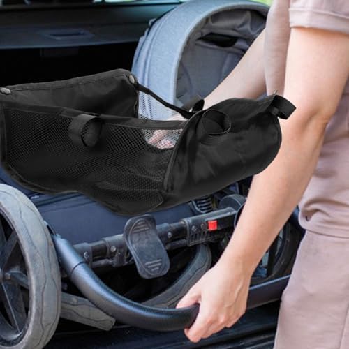 BESTonZON Umbrella Stroller Storage Basket Under Seat Mesh Net Bag Attachment - Image 2