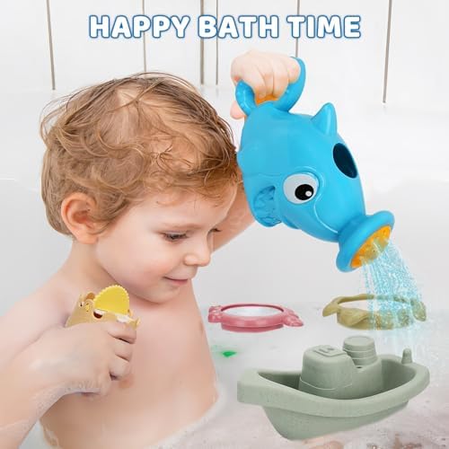 Bath Toys for Kids Ages 18 Months+, Mold Free Bath Boat - Image 5