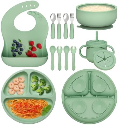 13Pcs Silicone Baby Feeding Set by Hepotk