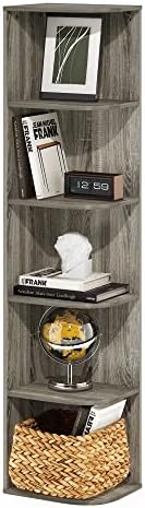 Furinno PASIR Book Shelf, 5-Tier Corner Bookshelf by Furinno-FitsYourSpaceFitsYourBudget