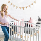 Oudain 2 Pcs Pennant Banner Flags Nursery Garland Triangle, Vivid Color - Image 5