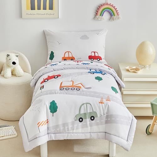DuShow 4 Pieces Cars Toddler Bedding Set by DuShow