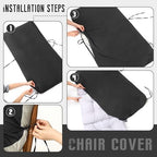 Tudomro 4 Pcs Outdoor High Back Chair Cushion Covers Waterproof Patio - Image 3