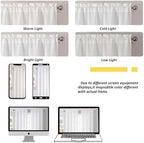 Chyhomenyc White Short Curtain Valance - Image 4