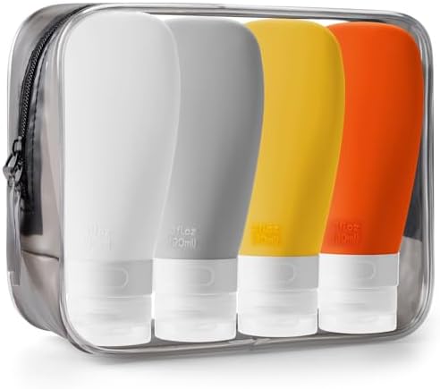 INSFIT Travel Bottles for Toiletries, TSA Approved 3oz Travel Size Containers by INSFITPortableTravelBottles
