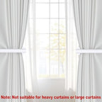 4pcs Curtain Holdbacks, Screw-in Curtain Tiebacks Curtain Tie Backs Curtain - Image 3