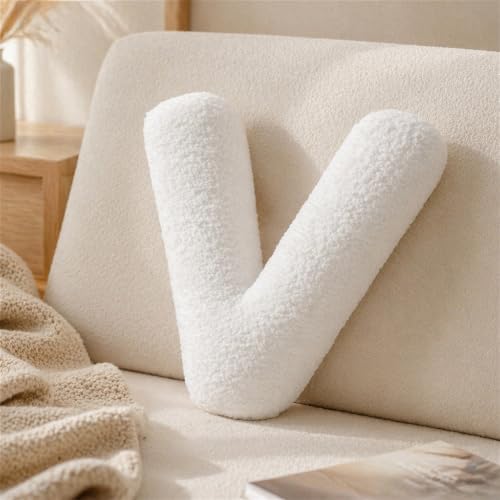 Letter Plush Pillow, Letter Hugging Throw Pillows, Decorative Initial Letter by Shapeazy