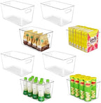 YIHONG 8 Pack Clear Storage Bins, Pantry Organizer Bins by YIHONG