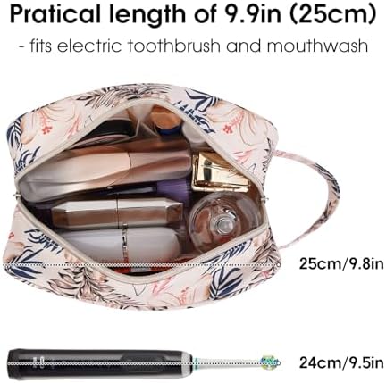 Narwey Travel Toiletry Bag for Women, Dopp Kit Men, Medicine Bag - Image 2