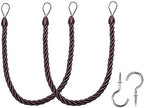 BEL AVENIR Curtain Tiebacks Ropes Tie-Backs, Handmade Holdbacks by BELAVENIR