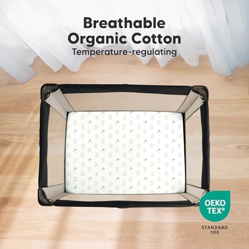 2pk Mini Crib Sheets Fitted 38x26 Pack N Play Mattress Sheet - Image 2
