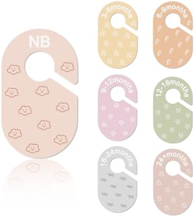 slapaflife Baby Closet Dividers, Double-Sided Cute Design Baby Clothes Dividers by SLAPAFLIFE